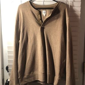 Gap NWOT Men’s Long Sleeve Ribbed Shirt Size XL